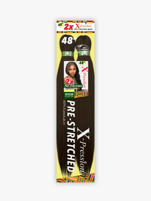 Color 1 - X-pression Xpression Expression 48" Sensationnel Braiding hair 2X Pre-Stretched