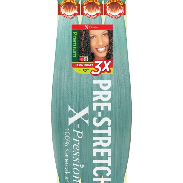 Color Mint - X-pression Xpression Expression - Outre X-Pression Braid - Pre Stretched Braid 52" 3X