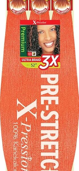 Color PUMPKIN SPICE - X-pression Xpression Expression - Outre X-Pression Braid - Pre Stretched Braid 52" 3X